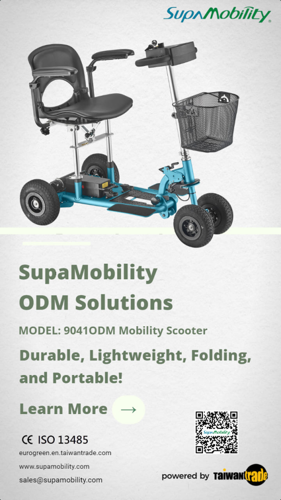 Eurogreen【SupaMobility】Folding Mobility Scooters ODM Solutions! Create Your Own Brand, Logo, or Private Label of Mobility Scooters with【SupaMobility】ODM models.