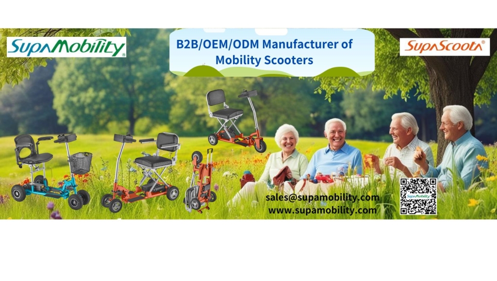 Taiwan manufacturer of Folding Mobility Scooters for Elderly.