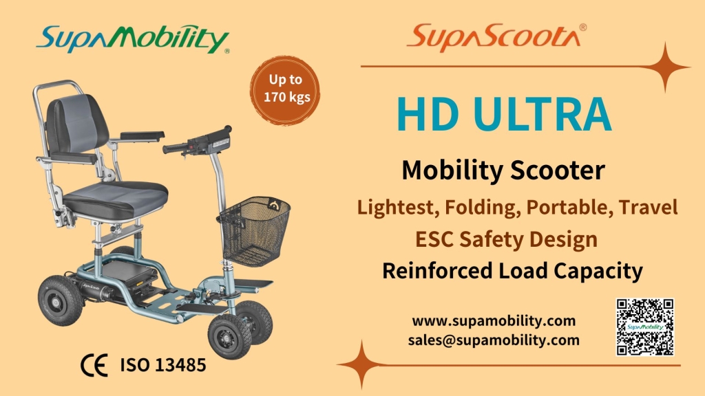 High weight loading mobility scooter