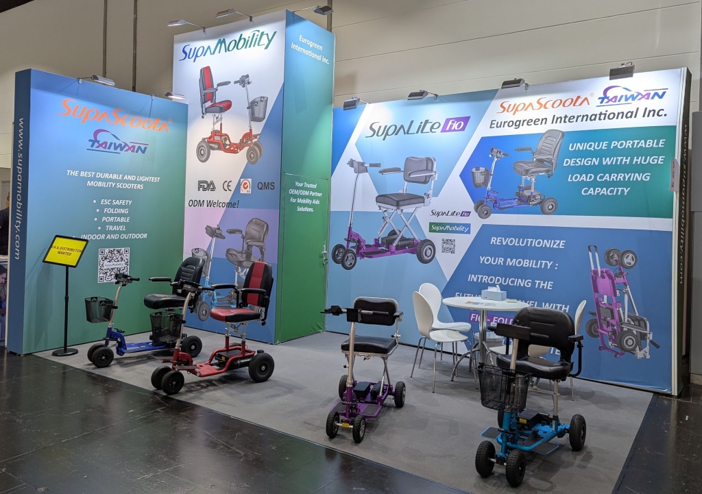 Supamobility mobility scooters at Rehacare show